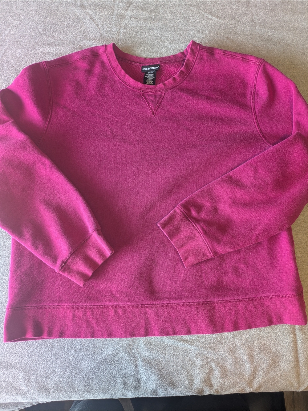 Joe Boxer Vibrant Fuchsia Crewneck Sweatshirt
